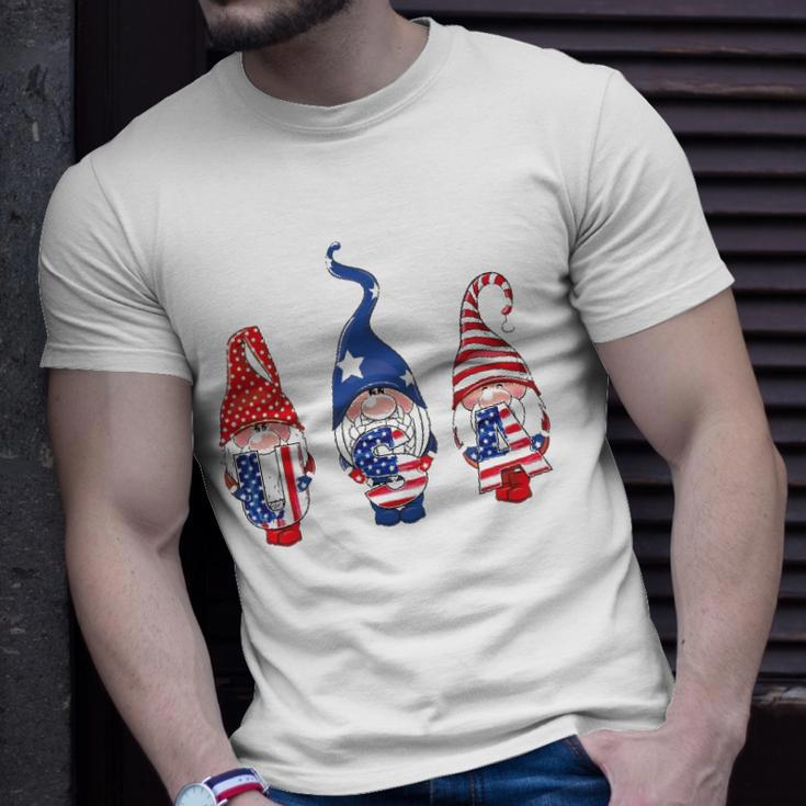 4Th Of July American Flag Gnomes Women Men Girls Boys Kids Unisex T-Shirt Gifts for Him