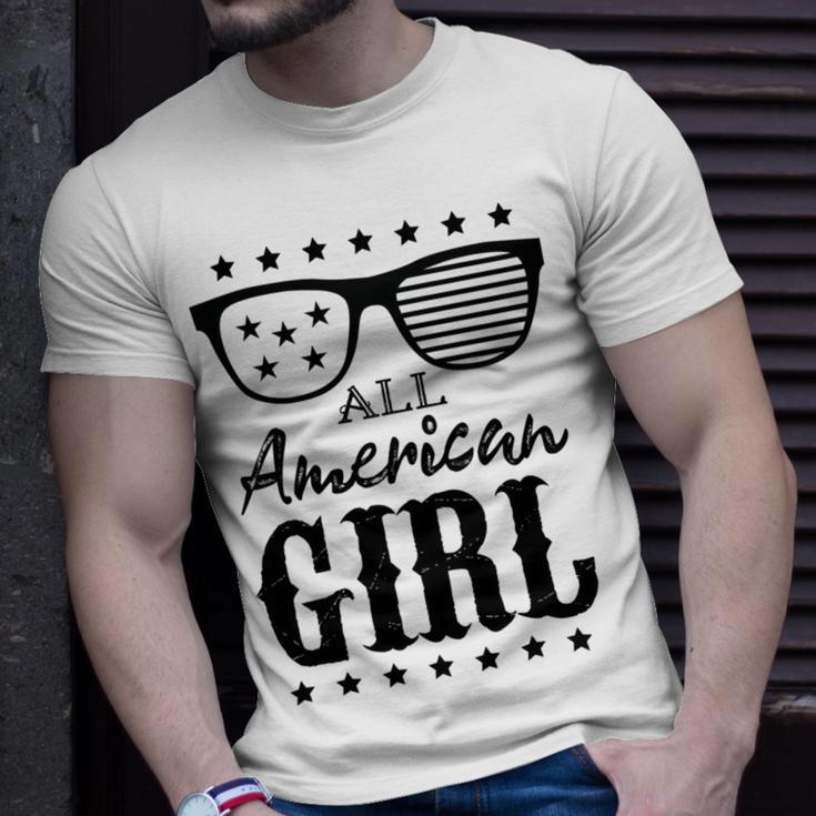 All American Girl 4Th Of July Family Matching Sunglasses Unisex T-Shirt Gifts for Him