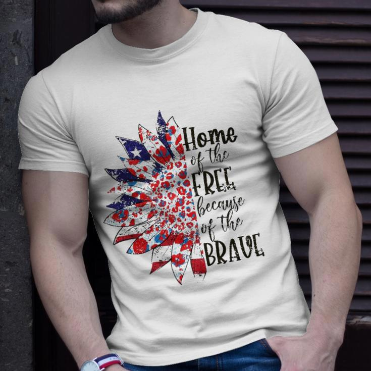 America The Home Of Free Because Of The Brave Plus Size Unisex T-Shirt Gifts for Him