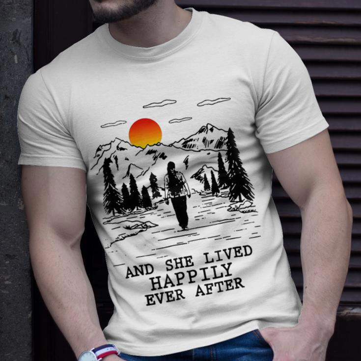 And She Lived Happily Ever After Unisex T-Shirt Gifts for Him