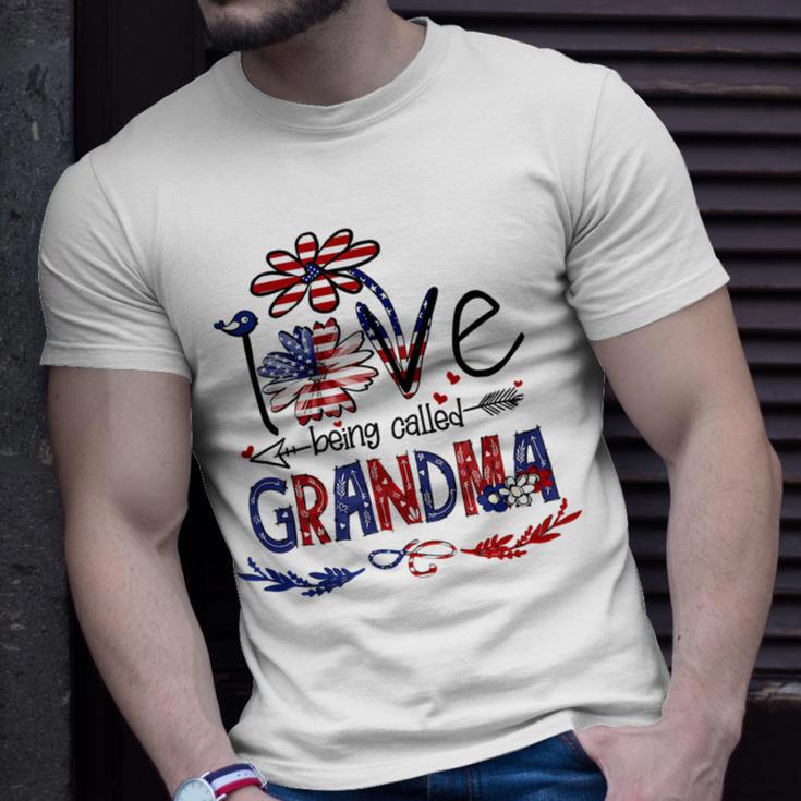 Being Called Grandma Sunflower Usa 685 Shirt Unisex T-Shirt Gifts for Him