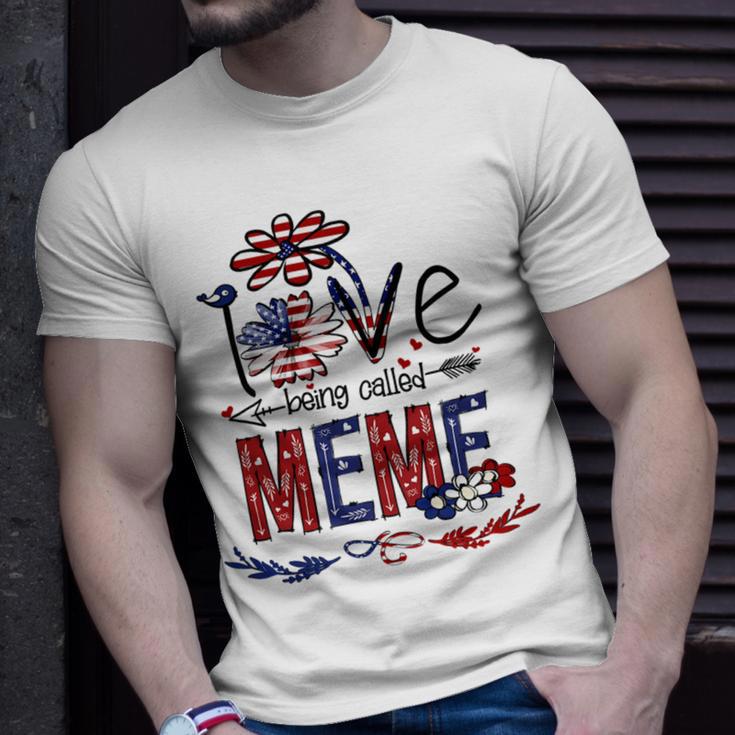 Being Called Meme Sunflower Usa Flag 684 Shirt Unisex T-Shirt Gifts for Him