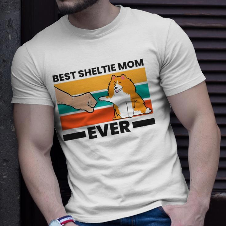 Best Sheltie Mom Ever Sheepdog Mama Shetland Sheepdogs Unisex T-Shirt Gifts for Him