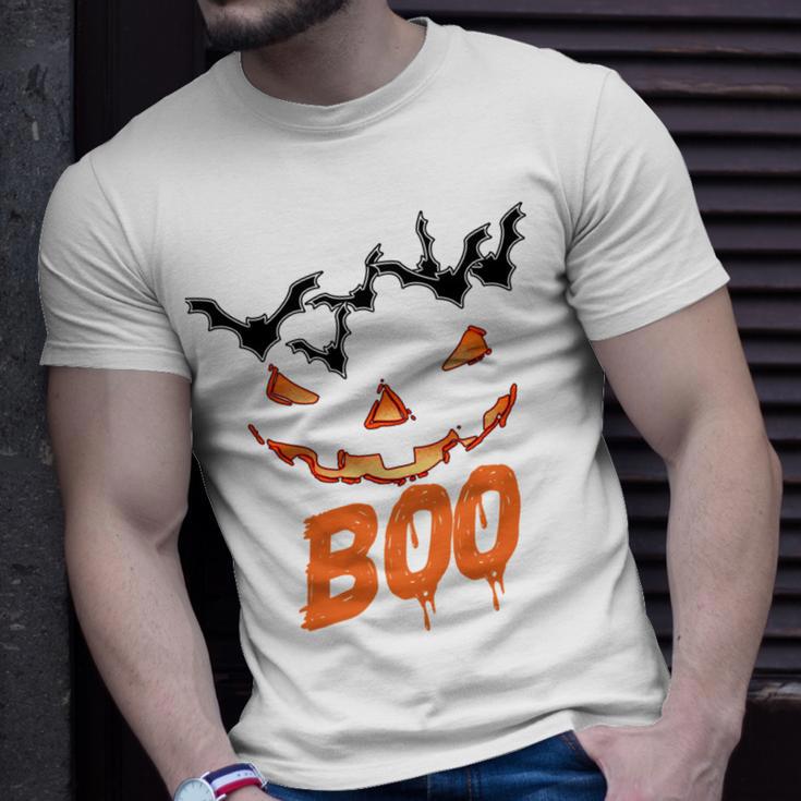 Boo Scary Pumpkin Face Unisex T-Shirt Gifts for Him