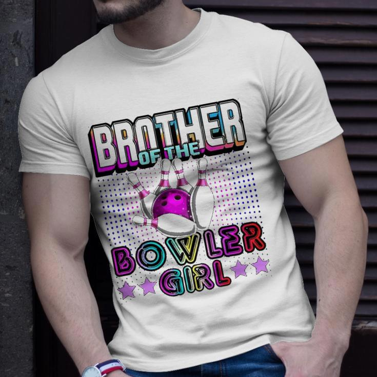 Brother Of The Bowler Girl Matching Family Bowling Birthday Unisex T-Shirt Gifts for Him