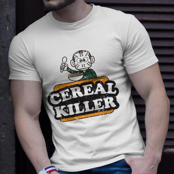 Cereal Killer Food Pun Humor Costume Funny Halloween Gifts Unisex T-Shirt Gifts for Him