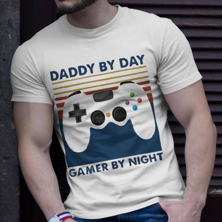 Daddy By Day Gamer By Night 250 Shirt Unisex T-Shirt Gifts for Him