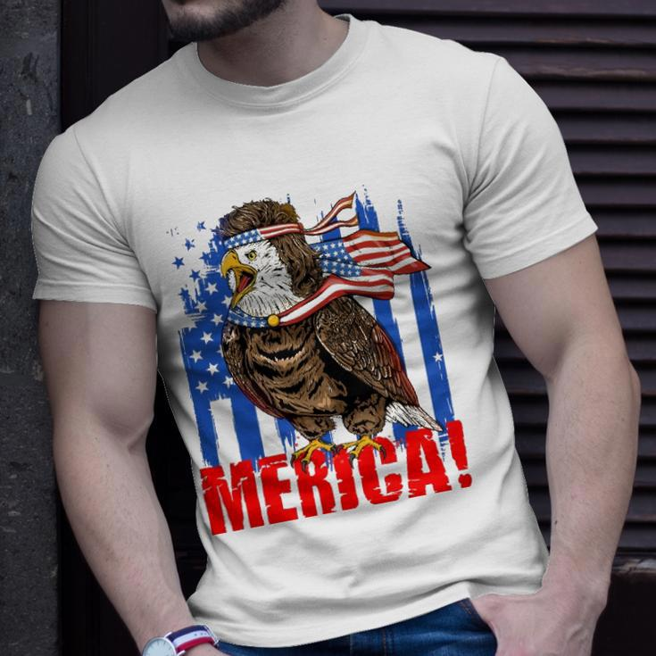Eagle American Flag Usa Flag Mullet Eagle 4Th Of July Merica Unisex T-Shirt Gifts for Him