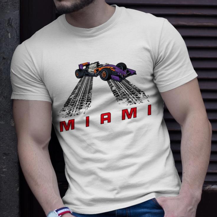 F 1 Miami Gp Aqua Unisex T-Shirt Gifts for Him