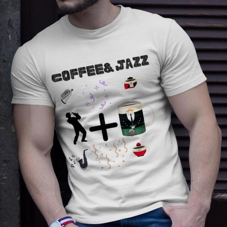 Funny Coolgiftcute Coffee Jazz Jazzmusiccoffeejazz Loverjazz Musicnashvillevintageguitar Unisex T-Shirt Gifts for Him