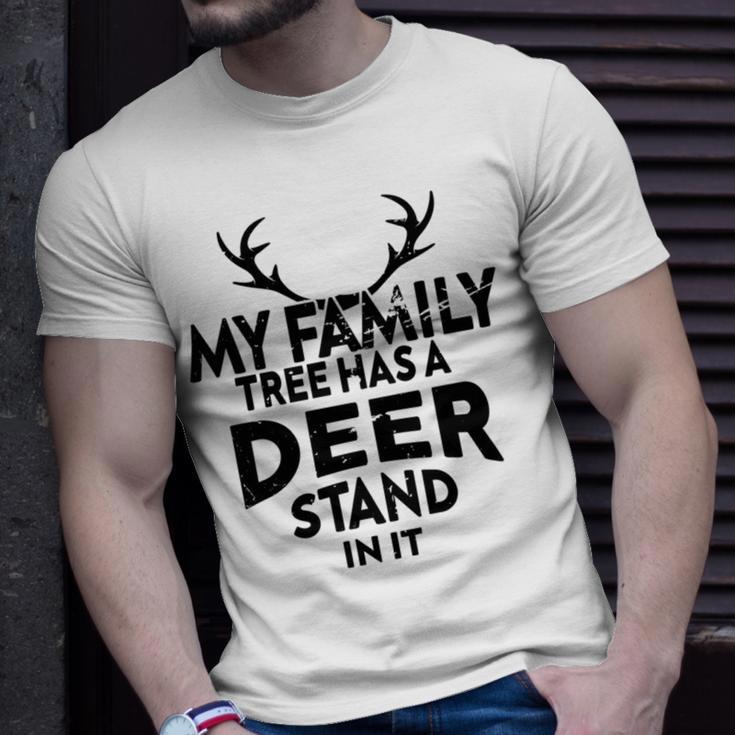 Funny Deer Quotemy Family Tree Has A Deer Stand In It Deer Lovers Unisex T-Shirt Gifts for Him