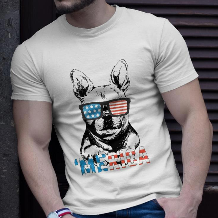 Funny Frenchie Merica Gift Boys Girls Dog Lover 4Th July Unisex T-Shirt Gifts for Him