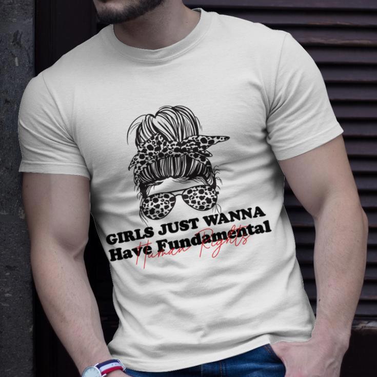 Girls Just Wanna Have Fundamental Human Rights Funny V3 Unisex T-Shirt Gifts for Him