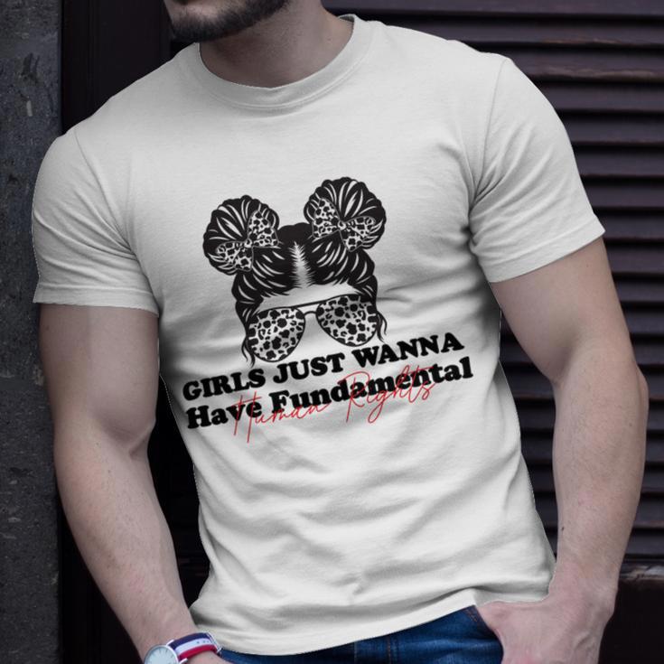 Girls Just Wanna Have Fundamental Human Rights Funny V5 Unisex T-Shirt Gifts for Him