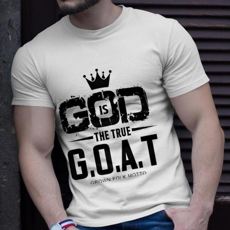 God Is The Greatest Of All Time GOAT Inspirational Unisex T-Shirt Gifts for Him