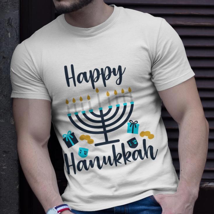 Happy Hanukkah Chanukah Pajama 893 Shirt Unisex T-Shirt Gifts for Him