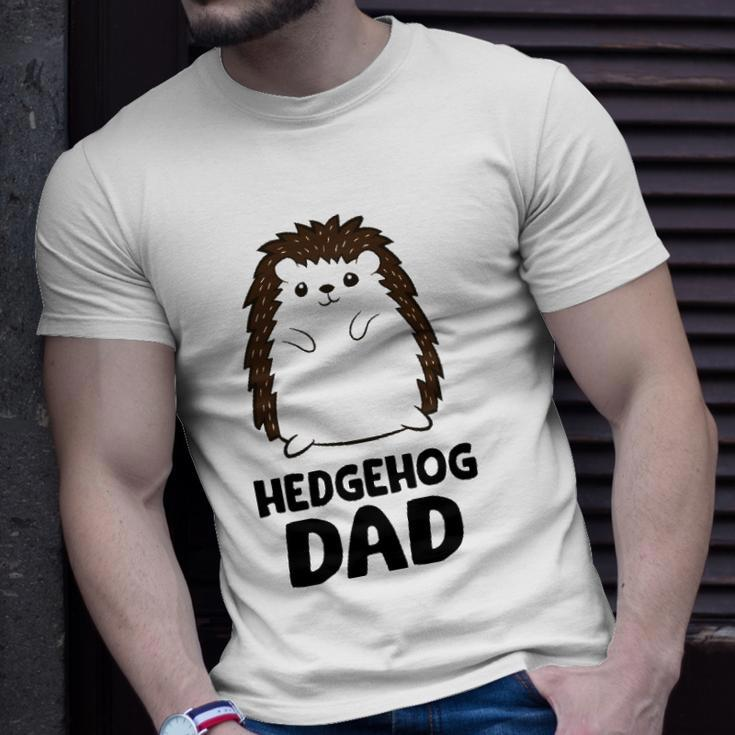 Hedgehog Dad Fathers Day Cute Hedgehog Unisex T-Shirt Gifts for Him