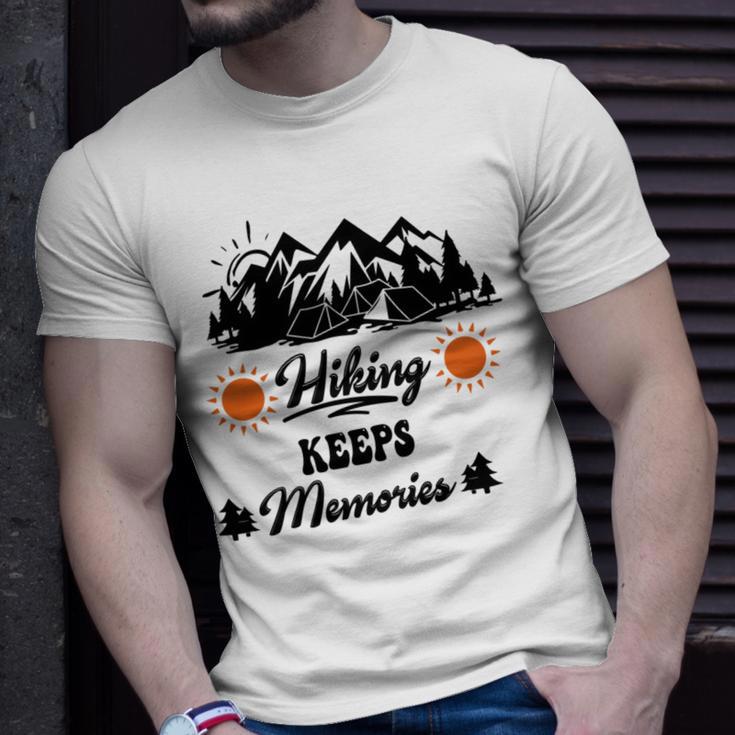 Hiking Keeps Memories V2 Unisex T-Shirt Gifts for Him