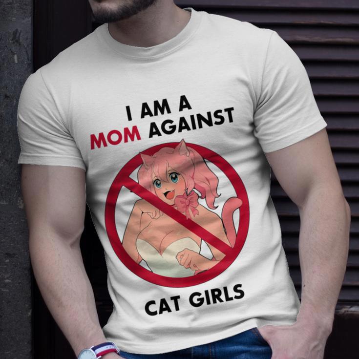 I Am A Mom Against Cat Girls V2 Unisex T-Shirt Gifts for Him