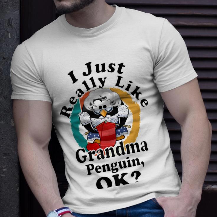 I Really Like Grandma Penguin Ok Unisex T-Shirt Gifts for Him