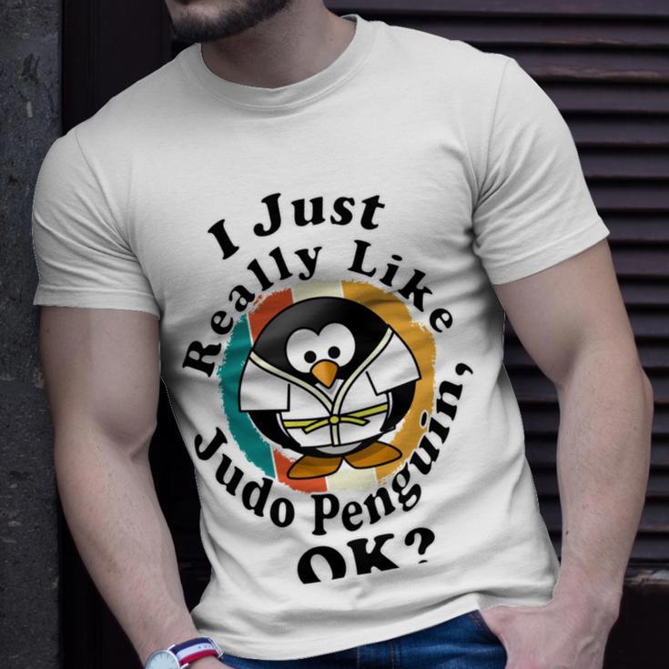 I Really Like Judo Penguin Ok Unisex T-Shirt Gifts for Him