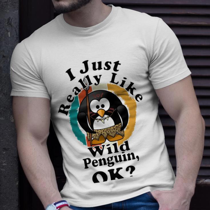 I Really Like Wild Penguin Ok Unisex T-Shirt Gifts for Him