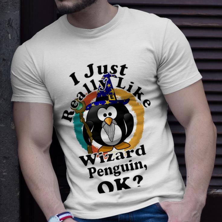 I Really Like Wizard Penguin Ok Unisex T-Shirt Gifts for Him