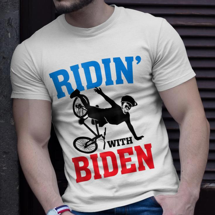 Joe Biden Falling With Biden Funny Ridin With Biden V3 Unisex T-Shirt Gifts for Him