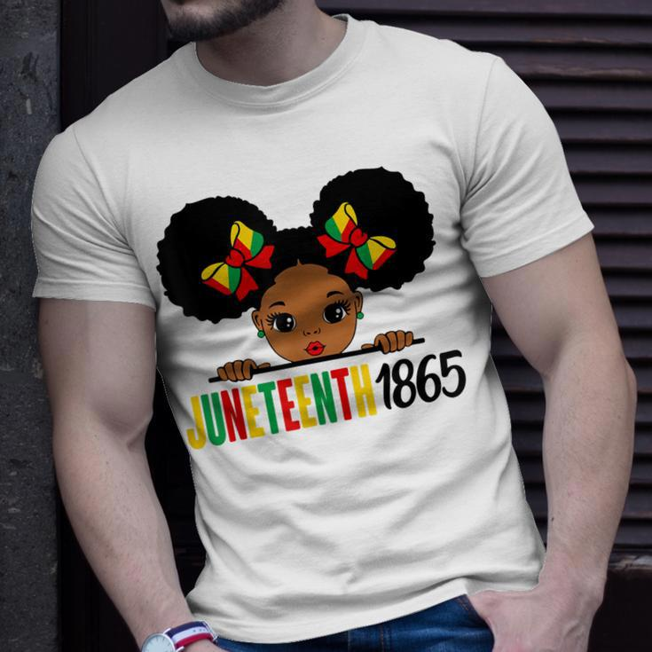 Junenth Celebrating 1865 Cute Black Girls Kids Unisex T-Shirt Gifts for Him