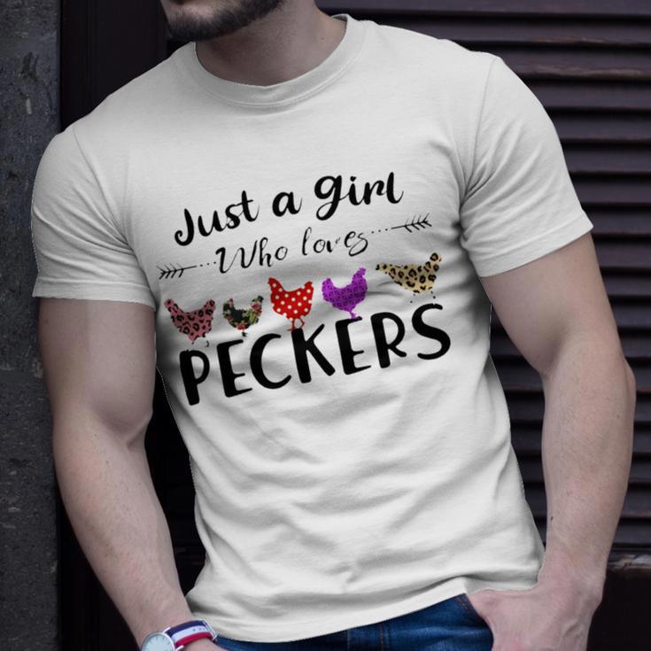 Just A Girl Who Loves Peckers 863 Shirt Unisex T-Shirt Gifts for Him