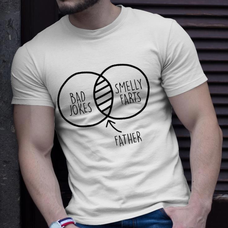 Mens Funny Gift For Fathers Day Tee Father Mix Of Bad Jokes Unisex T-Shirt Gifts for Him