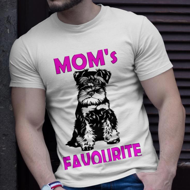 Miniature Schnauzer At Home Moms Favourite Multi Tasking Dog Unisex T-Shirt Gifts for Him