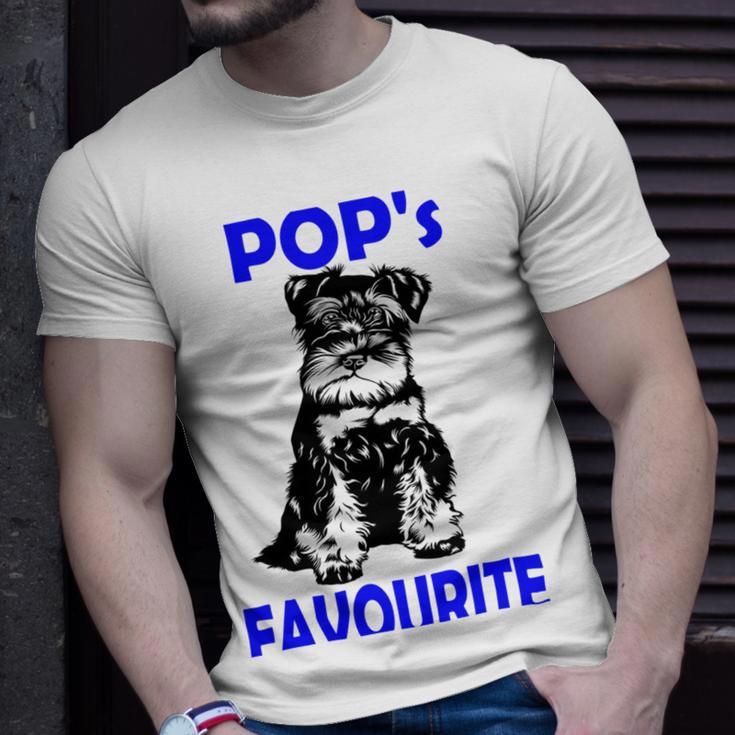 Miniature Schnauzer At Home Pops Favourite Multi Tasking Dog Unisex T-Shirt Gifts for Him