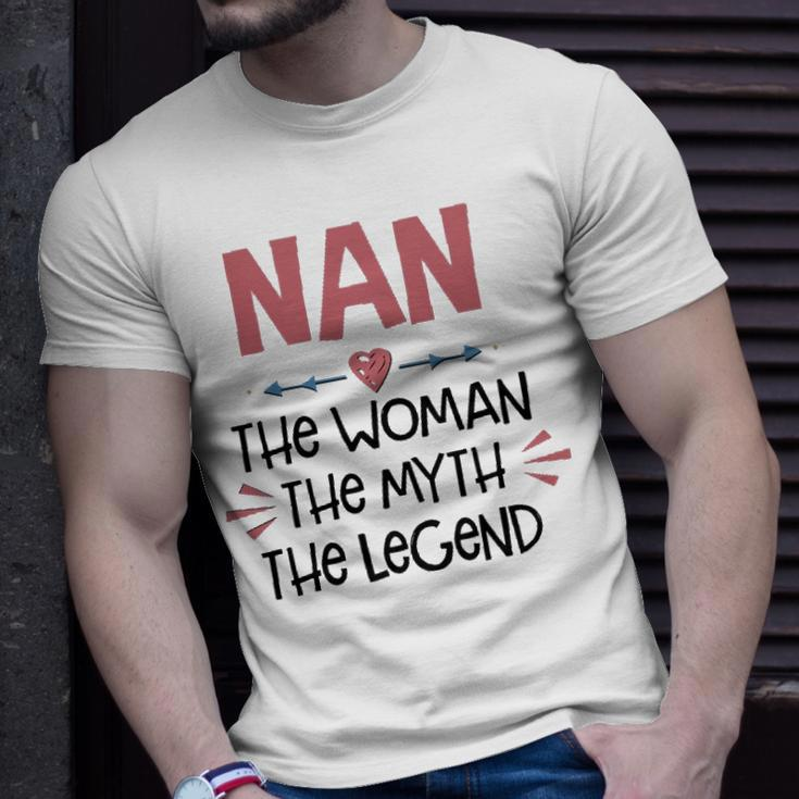 Nan Grandma Nan The Woman The Myth The Legend T-Shirt Gifts for Him