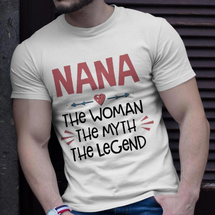 Nana Grandma Nana The Woman The Myth The Legend T-Shirt Gifts for Him