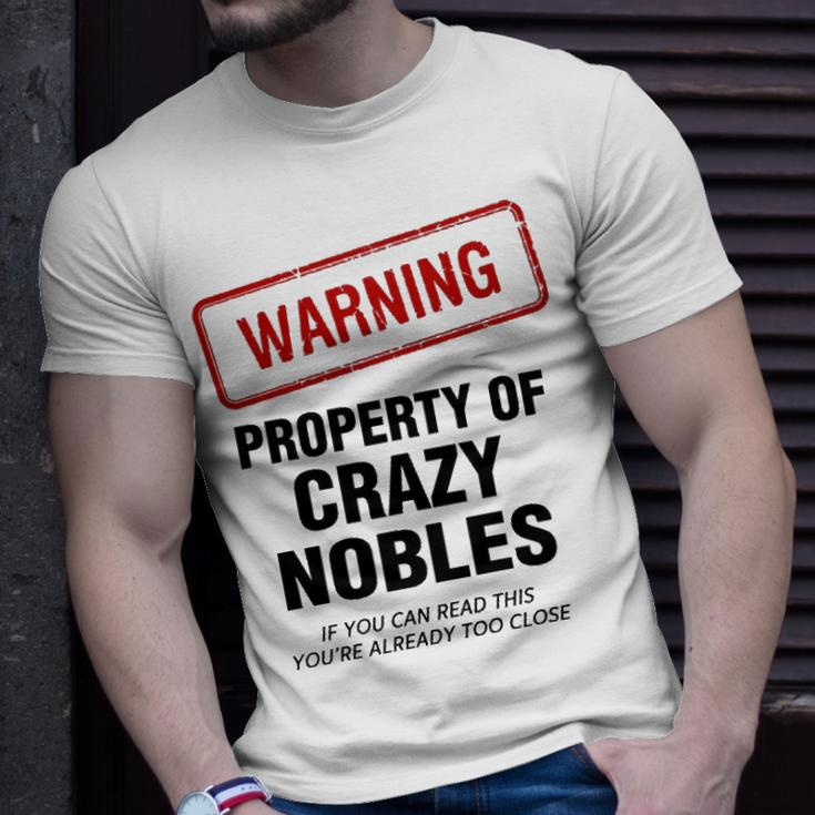 Nobles Name Warning Property Of Crazy Nobles T-Shirt Gifts for Him