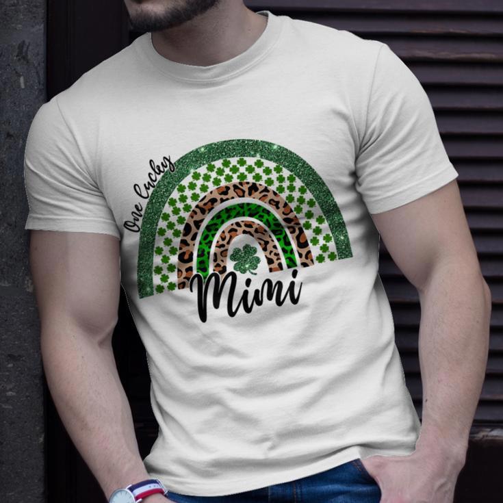 One Lucky Mimi Irish Rainbow Leopard St Patricks Day Unisex T-Shirt Gifts for Him