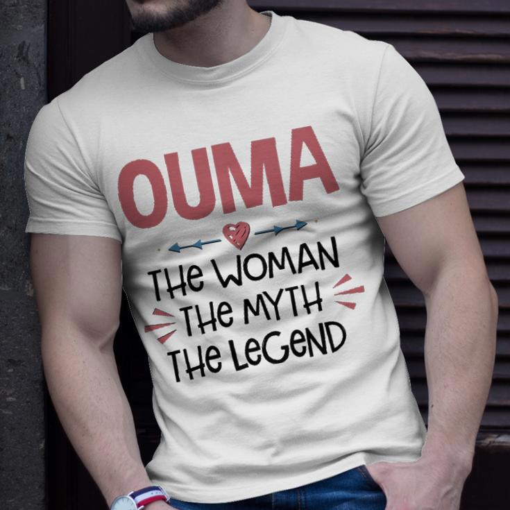 Ouma Grandma Ouma The Woman The Myth The Legend T-Shirt Gifts for Him