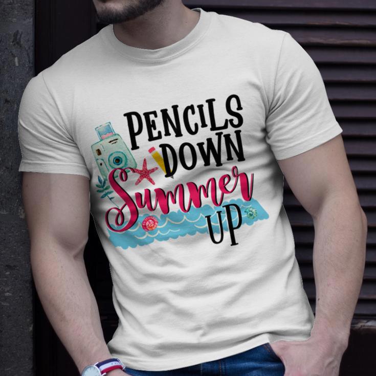 Pencils Down Summer Up Unisex T-Shirt Gifts for Him