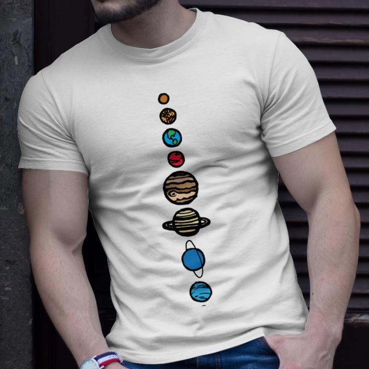 Planets Colour Unisex T-Shirt Gifts for Him