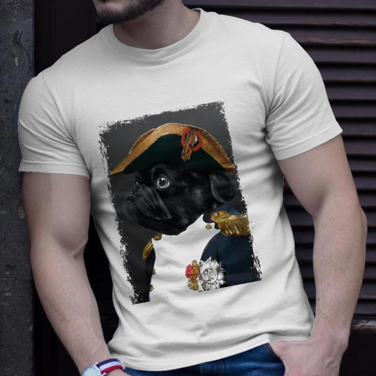 Pug Dog Dad Mom Graphic Tee Men Women Funny Cute Black Pug Unisex T-Shirt Gifts for Him
