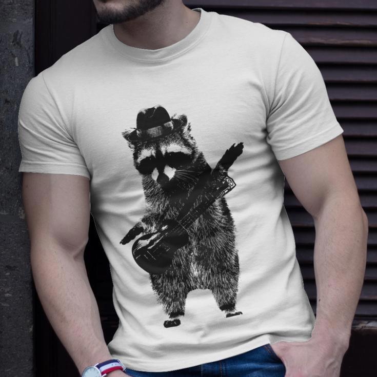 Raccoon Wielding Ukulele Unisex T-Shirt Gifts for Him