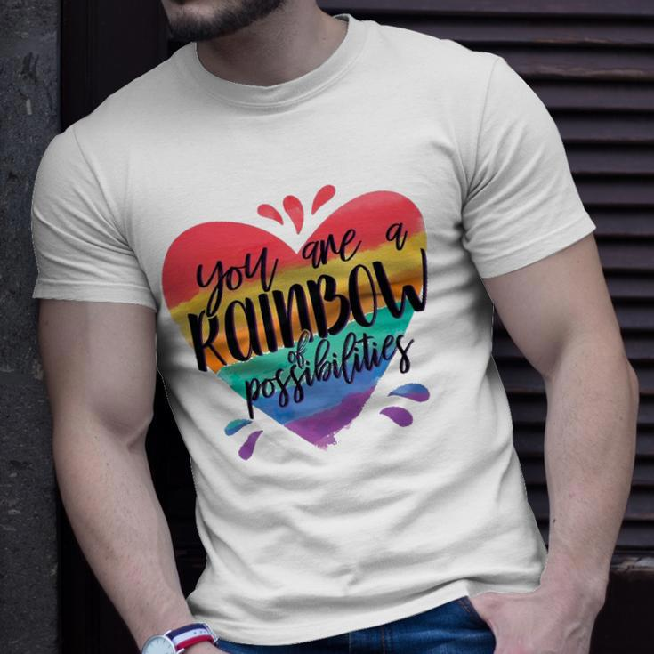 Rainbow Teacher - You Are A Rainbow Of Possibilities Unisex T-Shirt Gifts for Him