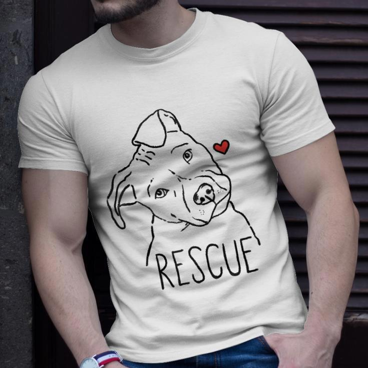 Rescue Dog Pitbull Rescue Mom Adopt Dont Shop Pittie Raglan Baseball Tee T-shirt Gifts for Him