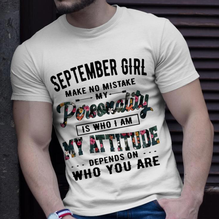 September Girl Make No Mistake My Personality Is Who I Am T-Shirt Gifts for Him