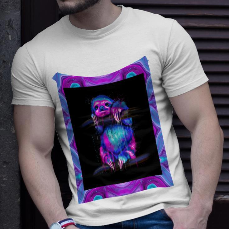 Sloth Watercolor Unisex T-Shirt Gifts for Him