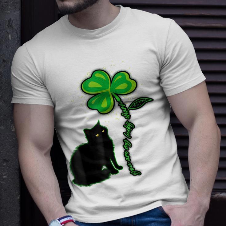 St Patricks Day Black Cat My Lucky Charm Unisex T-Shirt Gifts for Him