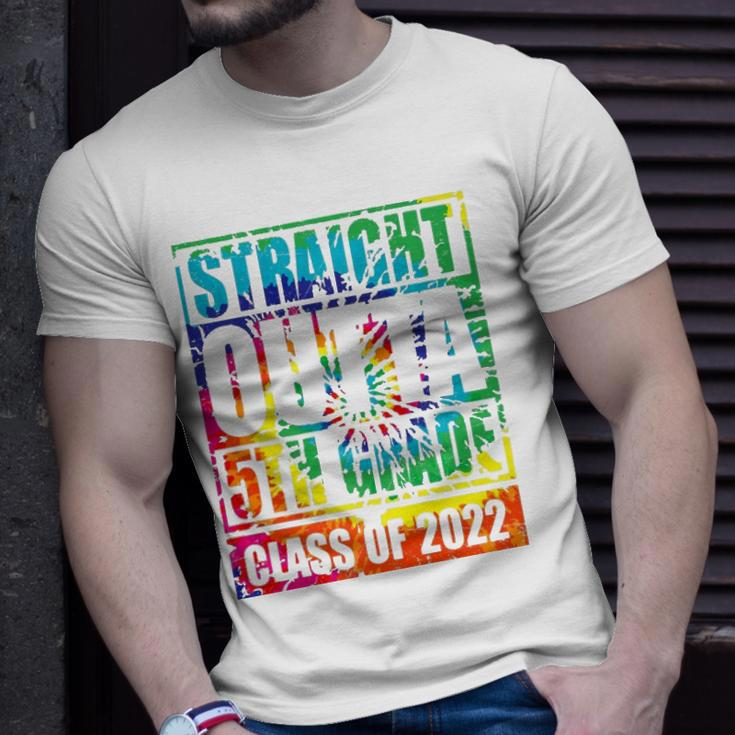 Straight Outta 5Th Grade Class Of 2022 Graduation Tie Dye Unisex T-Shirt Gifts for Him