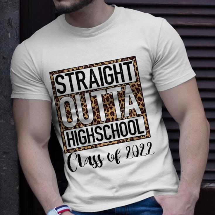 Straight Outta High School Class Of 2022 Graduation Boy Girl Unisex T-Shirt Gifts for Him
