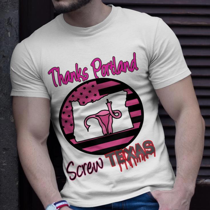 Thanks Portland Screw Texas Mind Your Own Uterus Unisex T-Shirt Gifts for Him